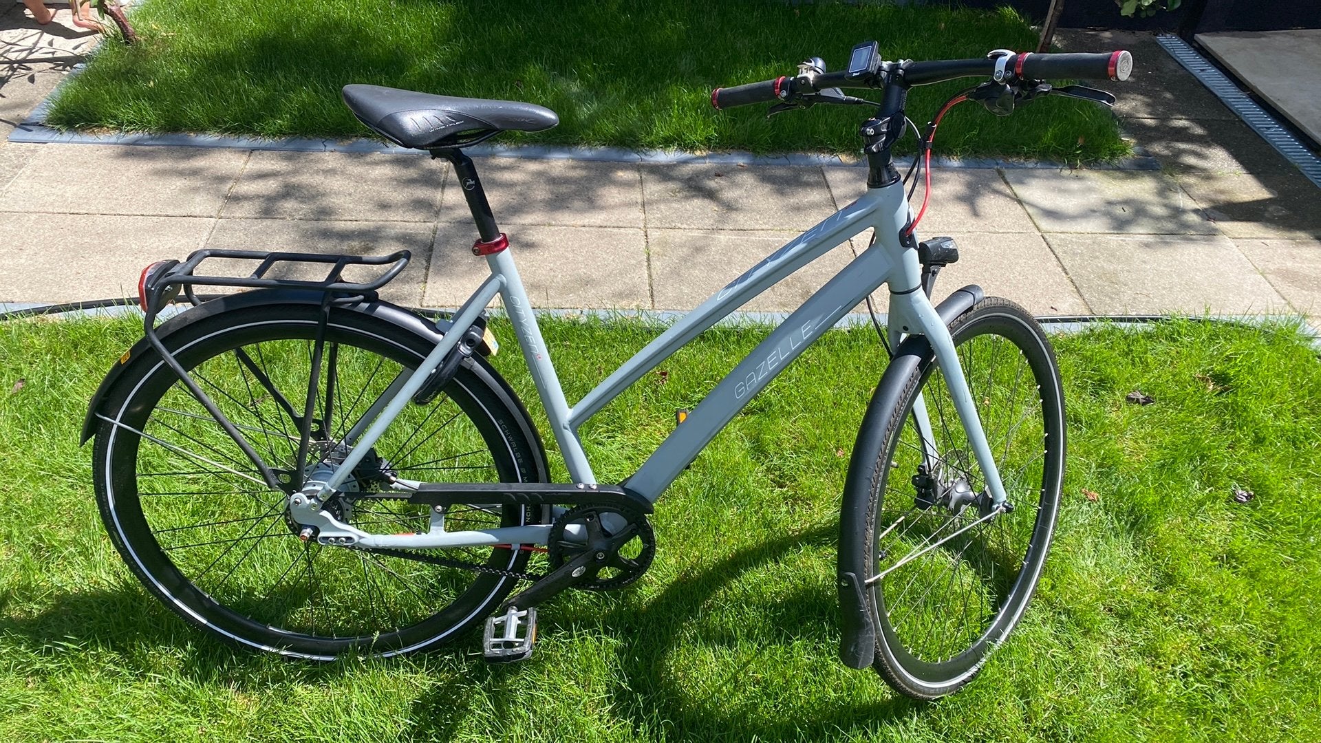 Sportive School/Stads fiets Gazelle Cityzen c8, Beltdrive, Ophalen, 53 tot 56 cm, Zo goed als nieuw, Schijfrem