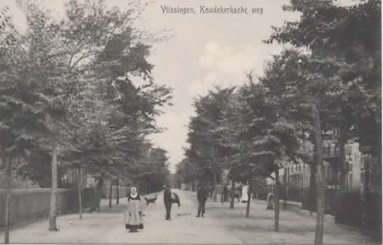 Vlissingen Koudekerksche weg, Verzenden, Voor 1920, Ongelopen, Zeeland