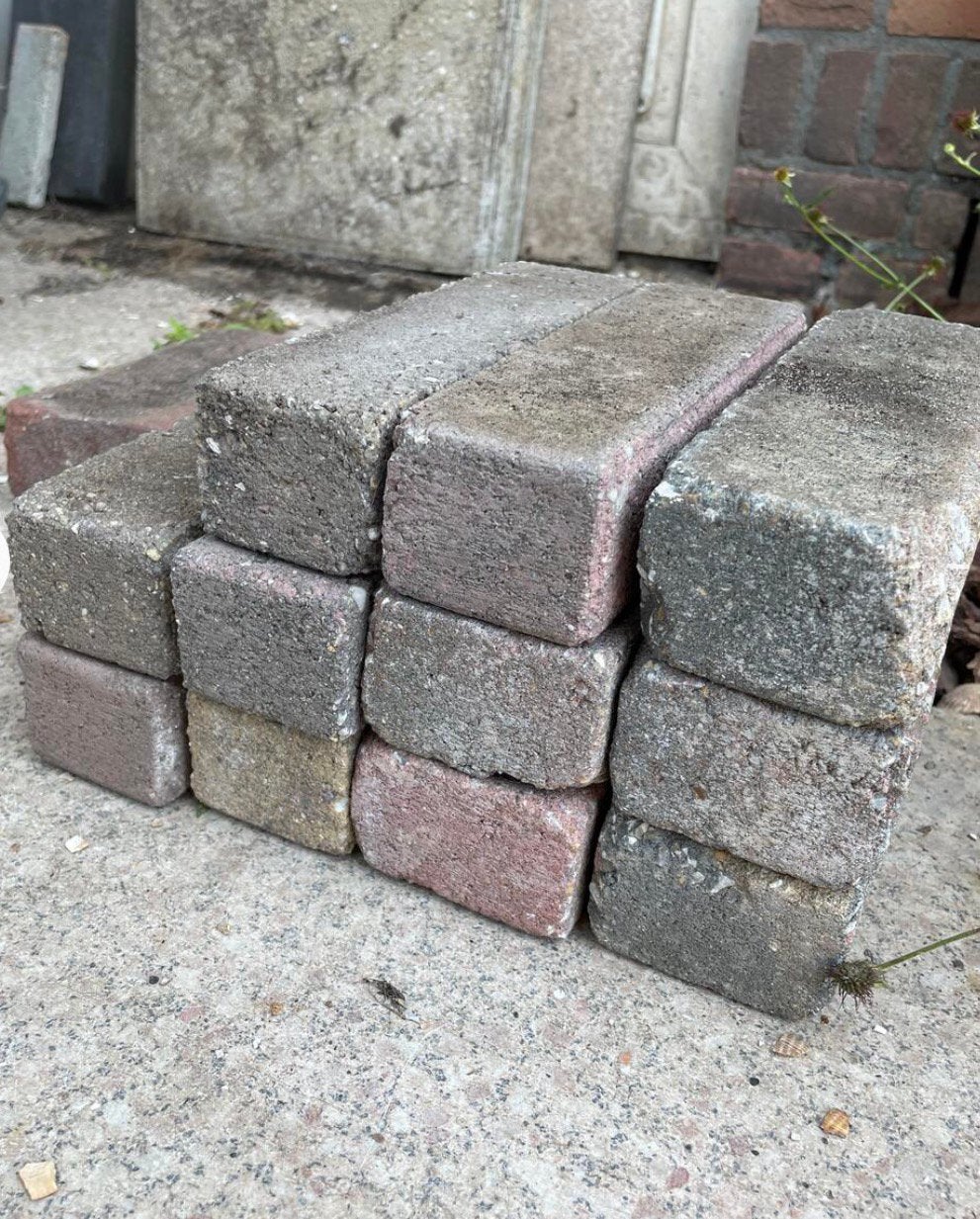 46 Waaltjes 20x6 cm, Tuin en Terras, Tegels en Klinkers, Ophalen, Gebruikt, Klinkers, Minder dan 5 m²