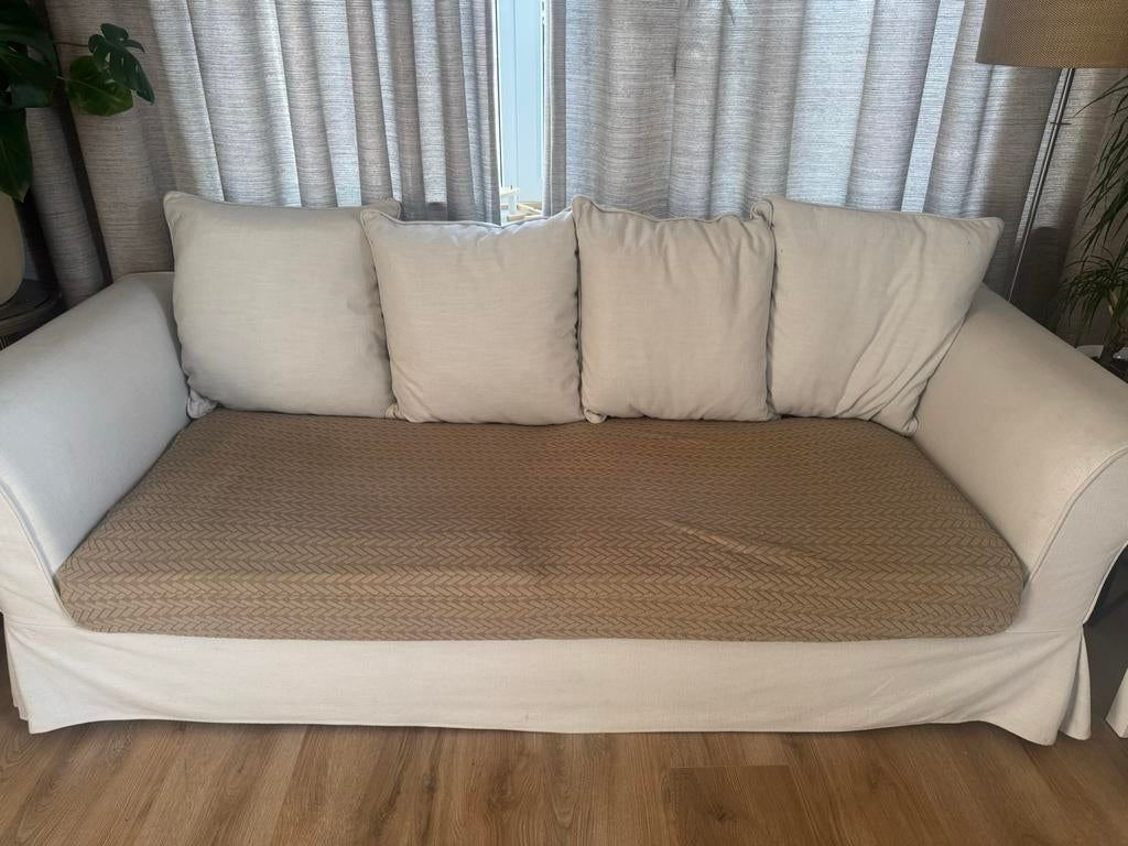 Comfortabele bank met afneembare hoezen, Huis en Inrichting, Banken | Bankstellen, Gebruikt, Driepersoons, 75 tot 100 cm, Ophalen of Verzenden