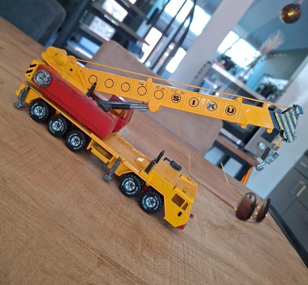 Siku Kraanwagen 4010 - Vintage Speelgoed Kraan, Ophalen of Verzenden, Gebruikt