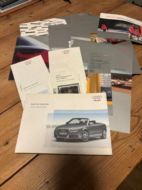 instructieboekje Audi A4 Cabriolet, Ophalen of Verzenden