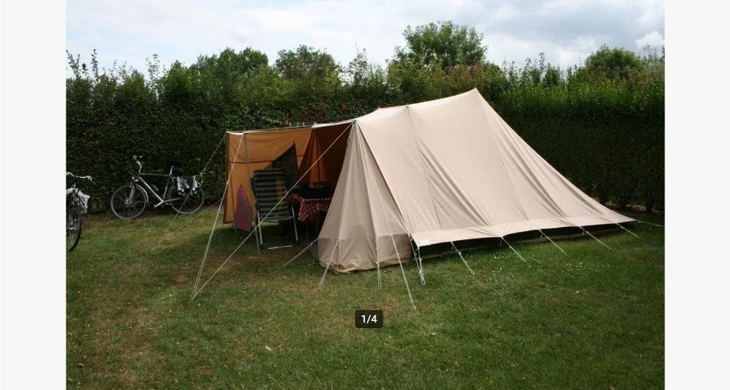 Tent katoen Esvo Beukennoot - compleet, Caravans en Kamperen, Tenten, Ophalen, Gebruikt, Tot en met 3