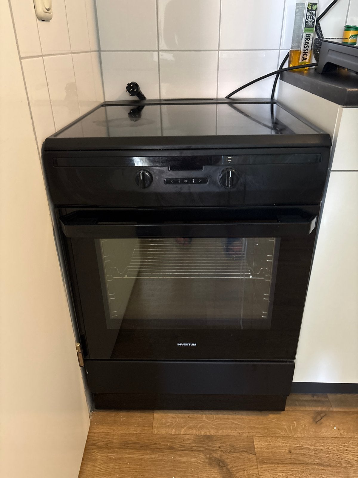 Inventum Vrijstaand Keramisch Fornuis met Oven, Ophalen, 60 cm of meer, Keramisch, 4 kookzones
