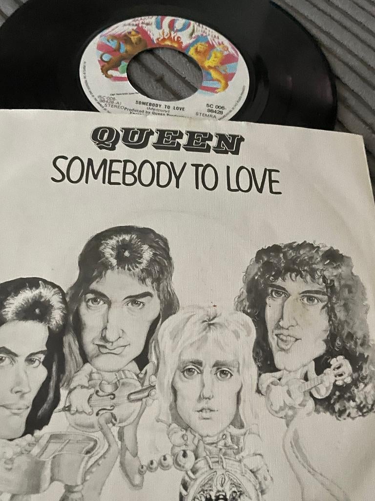 Queen single somebody to love, Cd's en Dvd's, Vinyl Singles, Ophalen of Verzenden, Zo goed als nieuw, Pop