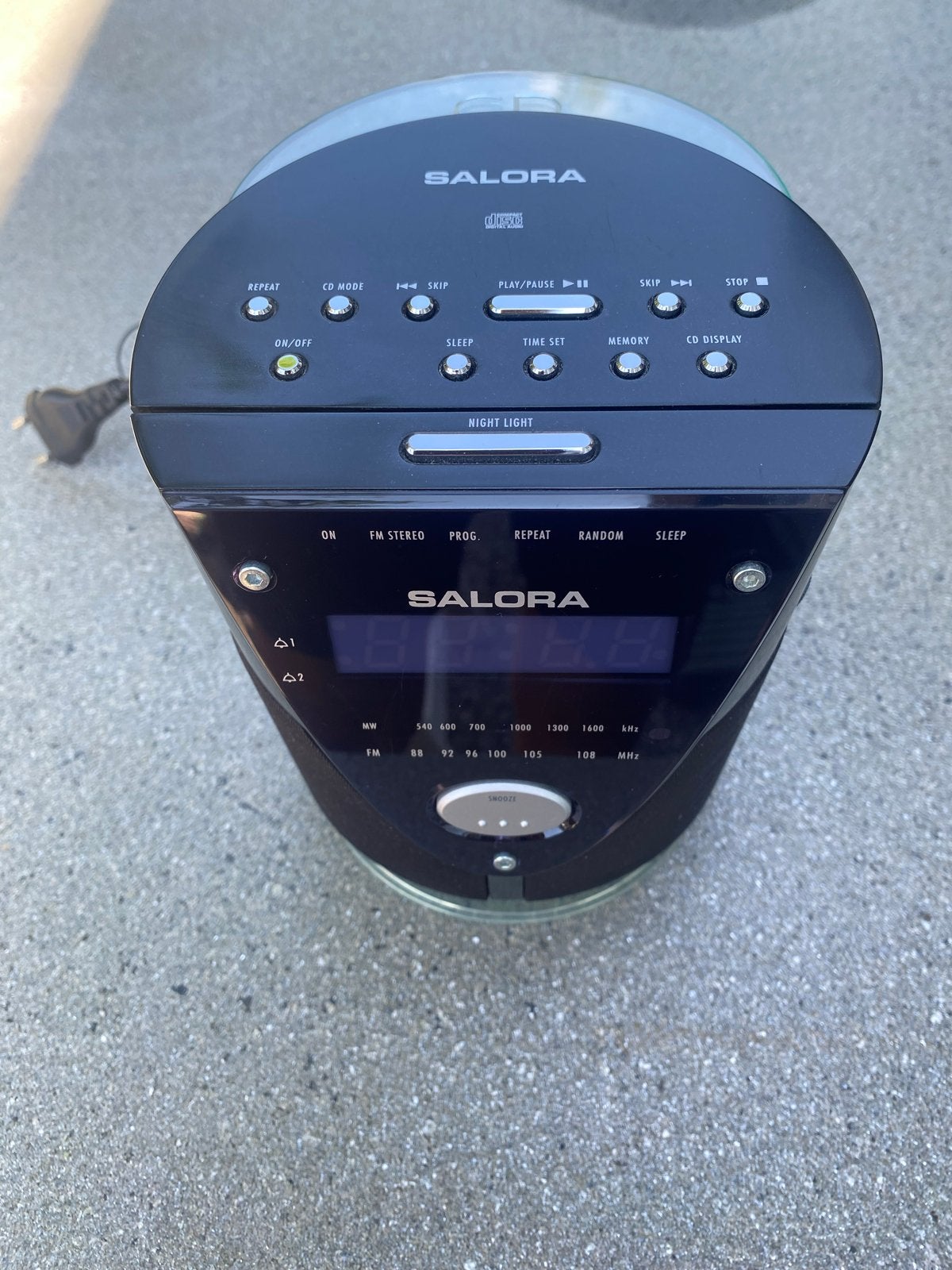 Salora Wekker/Radio/CD-speler CRL-630CD, Ophalen of Verzenden, Gebruikt, Radio, Met cd-speler