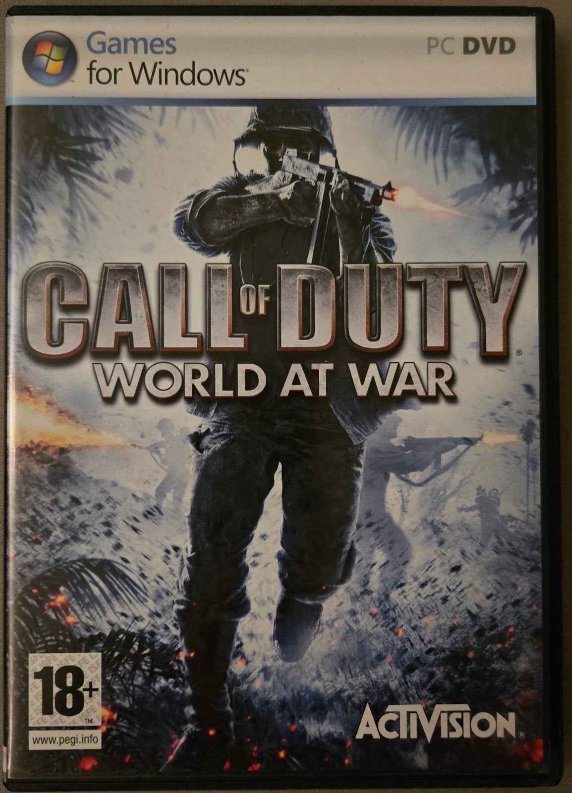 Call of Duty: World at War (PC DVD), Spelcomputers en Games, Games | Pc, Online, Vanaf 18 jaar, Shooter, 1 speler