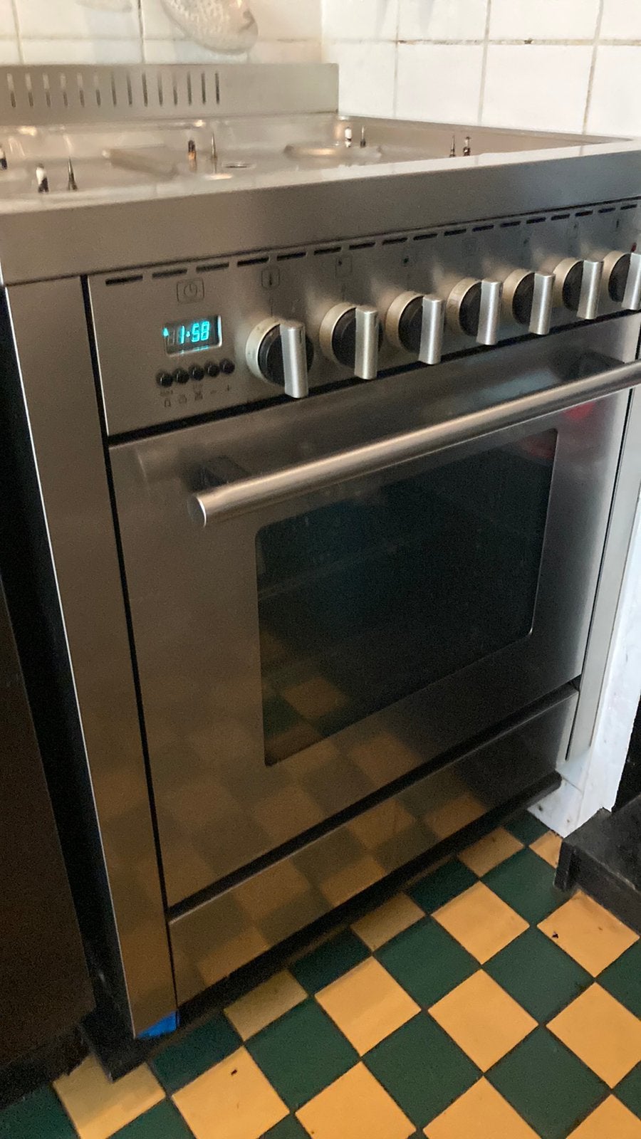 Gasfornuis 5 pitten met elektrische oven., Ophalen, Gebruikt, 60 cm of meer, Gas