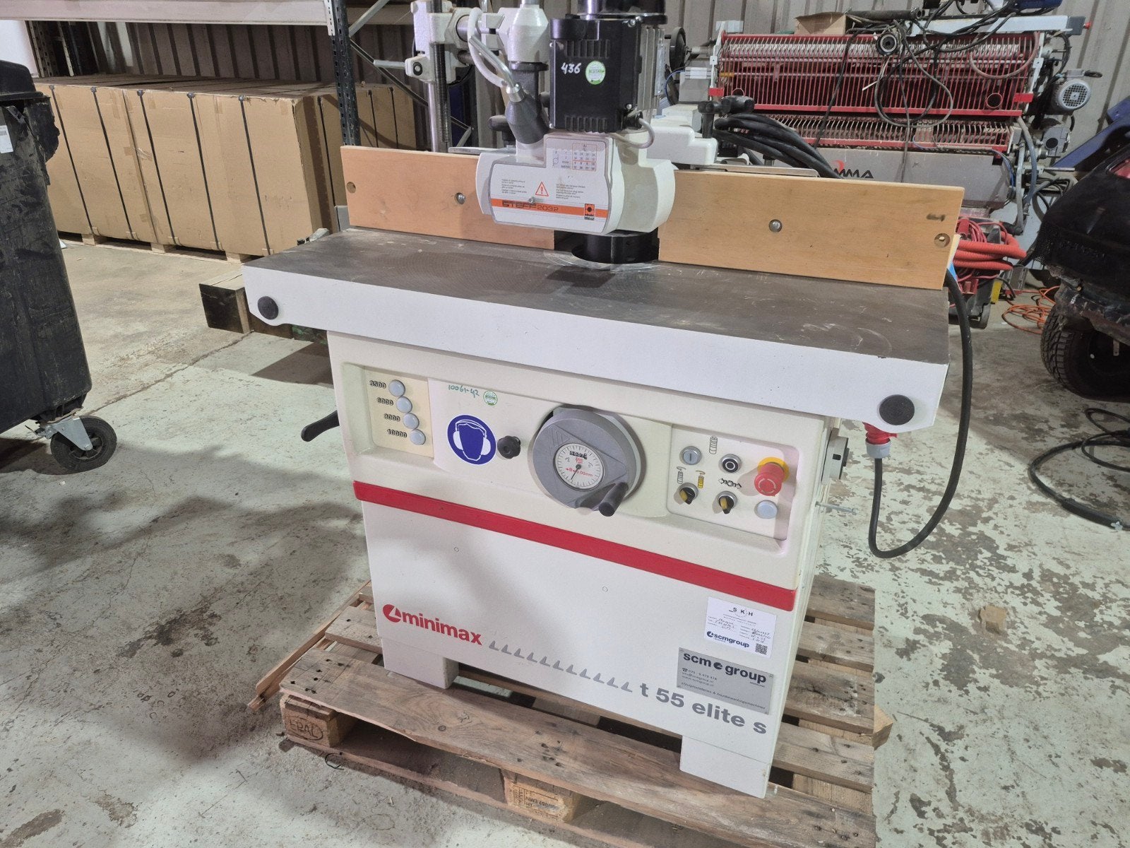 SCM Minimax T 55 Elite S Freesmachine (2010), Ophalen