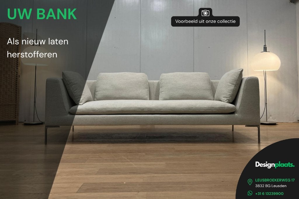 B&B Italia Bank Herstofferen, Huis en Inrichting, Banken | Bankstellen, -, Overige maten, -, Nieuw