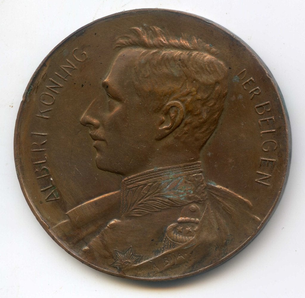 België 1931 Paardenmarkt Sleidinge Ca. 46 Gram, 5 cm, Postzegels en Munten, Ophalen of Verzenden, Overige materialen