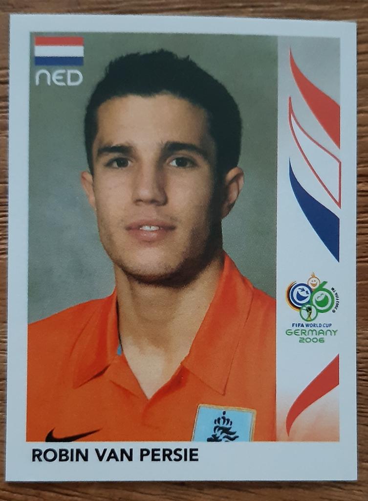 Panini Robin van Persie Nederland WK 2006 Duitsland, Ophalen of Verzenden, Zo goed als nieuw, Sticker