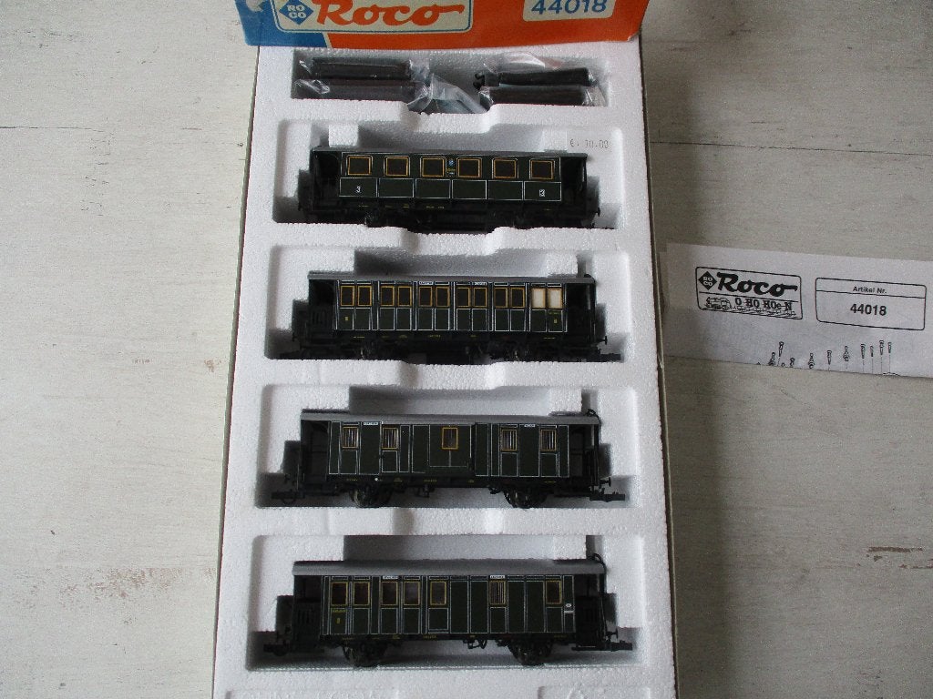Roco Rijtuigen Set K. Bay. Sts. B no 44018, Ophalen, Gelijkstroom, Wagon, Zo goed als nieuw