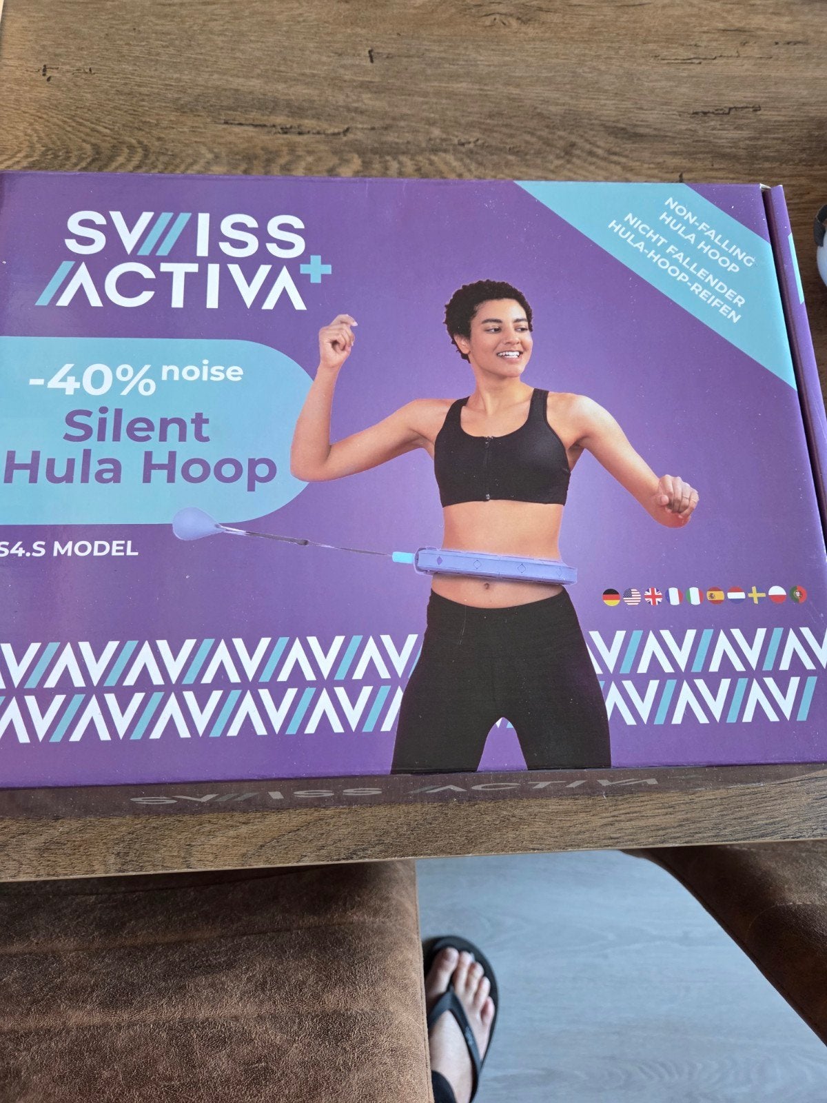 Swiss Activa+ Silent Hula Hoop - Fitness Hoelahoep, Sport en Fitness, Hoelahoeps, Ophalen, Nieuw, Fitness hoelahoep