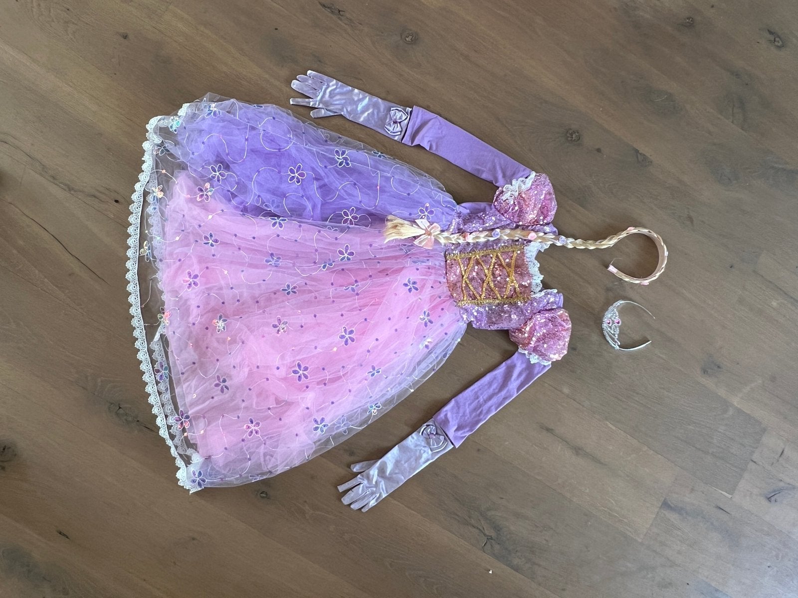 Rapunzel jurk maat 140 – van het betere merk, Ophalen of Verzenden, Zo goed als nieuw, 134 t/m 140, Meisje