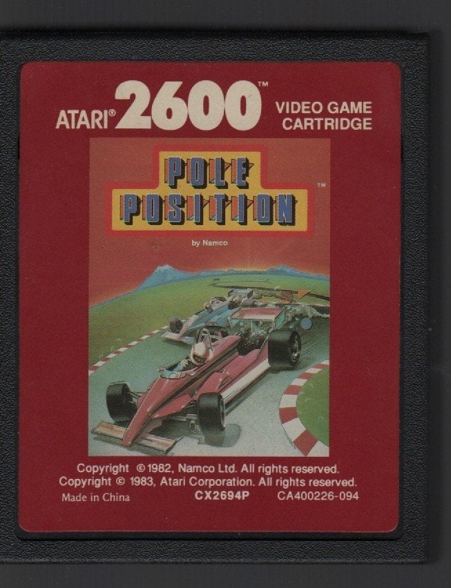 Atari 2600 Pole Position (Red Label Uitvoering), Gebruikt, 1 speler, Racen en Vliegen, Eén computer