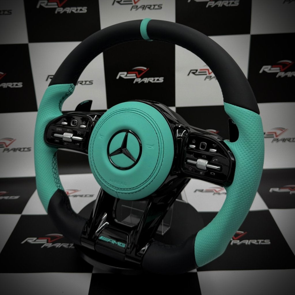 Mercedes sportief petronas groen AMG stuur upgrade, Auto diversen, Tuning en Styling, Ophalen of Verzenden, ., ., .
