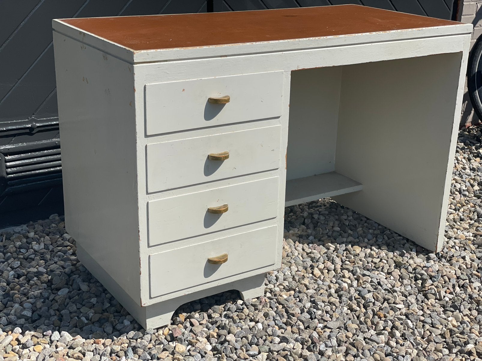 Vintage modernistisch design bureau, Huis en Inrichting, Ophalen, Zo goed als nieuw