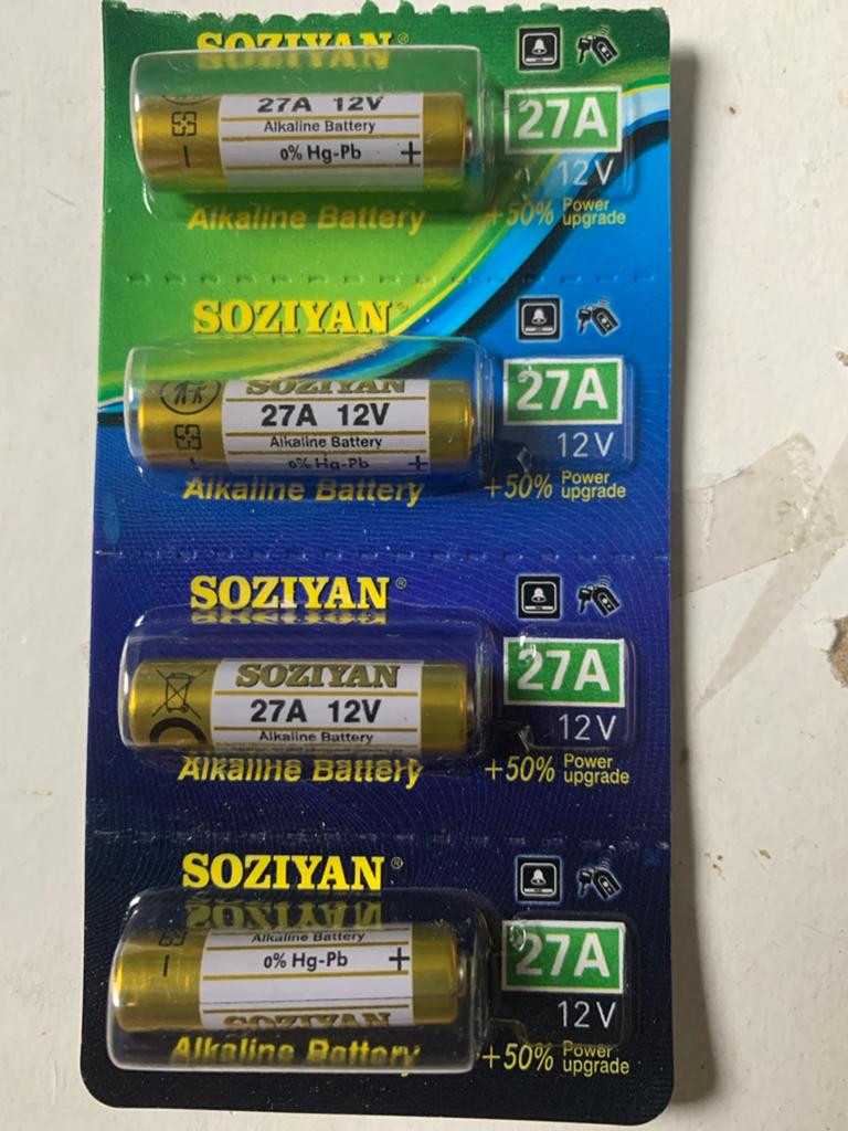 SOZIYAN 27A 12V Alkaline Batterijen - 4 stuks, Ophalen of Verzenden, Nieuw