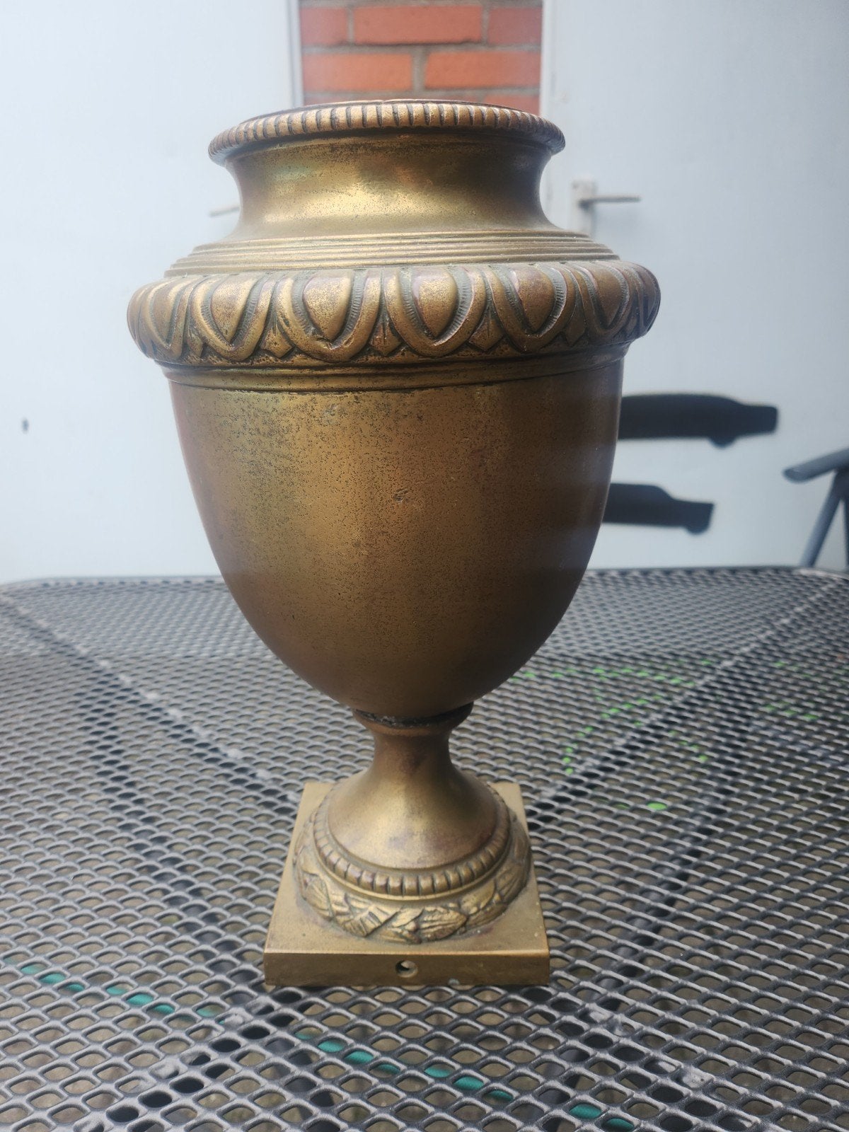 Antieke bronzen urn/vaas, Ophalen of Verzenden, Brons