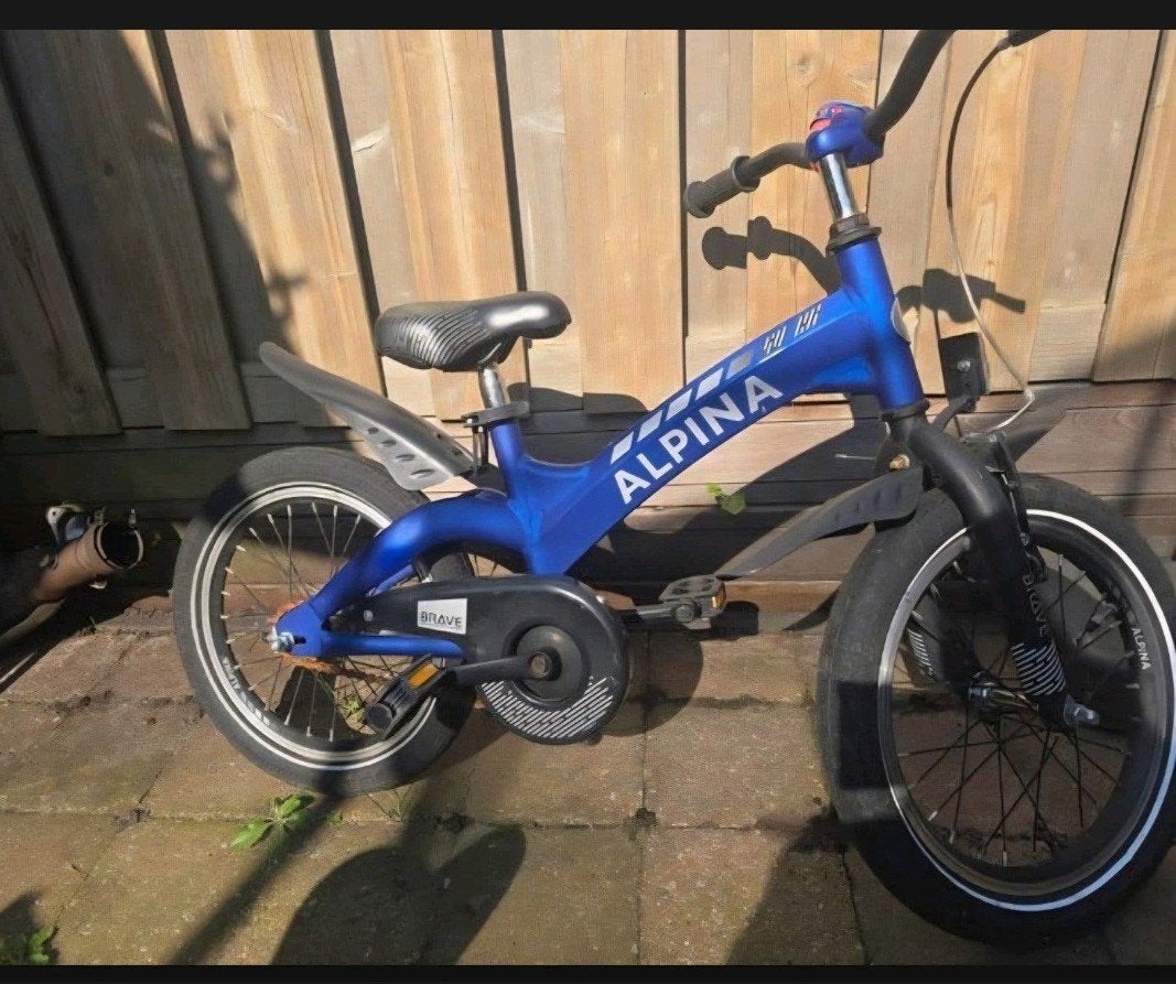 alpina brave kinderfiets 16 inch, Fietsen en Brommers, Ophalen, Gebruikt, Staal, 16 tot 20 inch