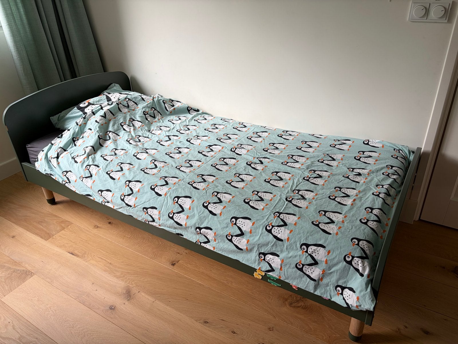 Flexa Dots Eenpersoonsbed met ikea matras (90x200 cm), Ophalen, 90 cm, Eenpersoons, Zo goed als nieuw