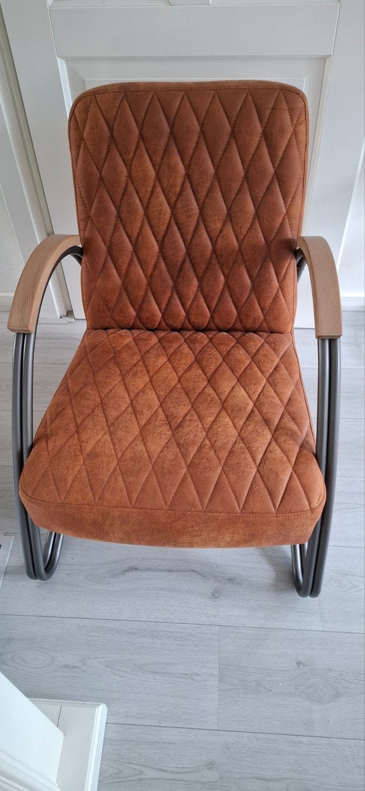 Mooie Fauteuil van Eco-leer., Huis en Inrichting, Fauteuils, Ophalen, Zo goed als nieuw, Leer