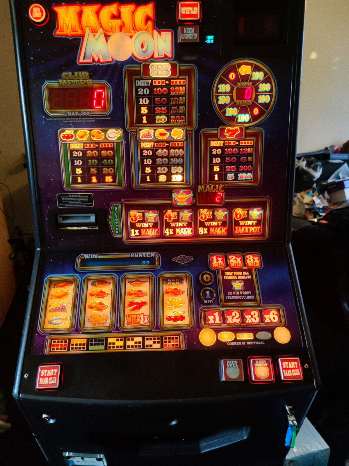 Magic Moon Gokkast - Speelautomaat, Verzamelen, Automaten | Gokkasten en Fruitautomaten, Ophalen, Gebruikt