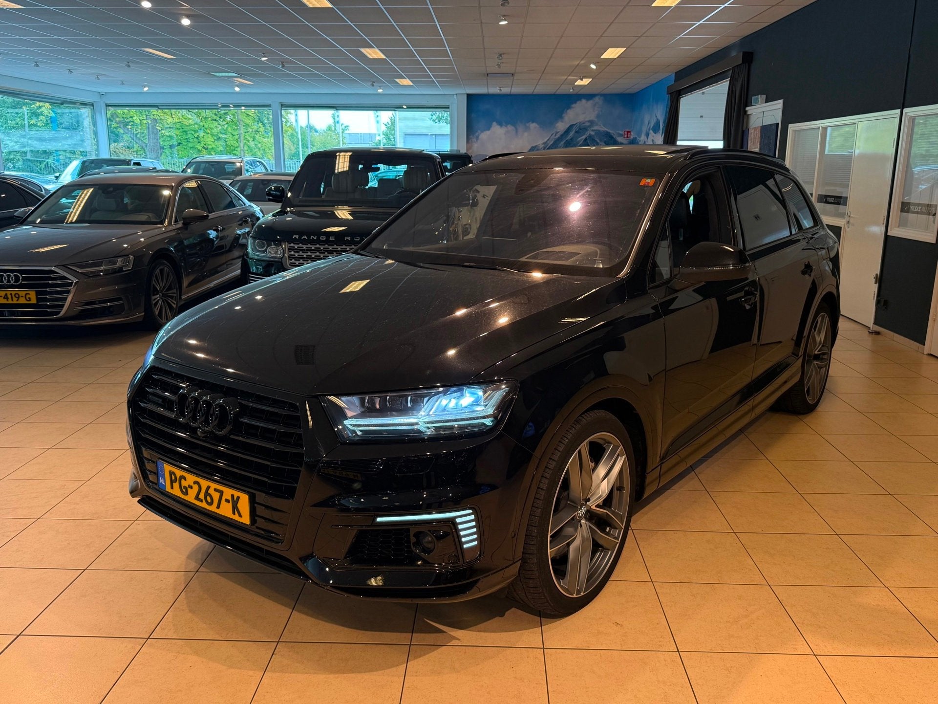 Audi Q7 3.0 TDI E-Tron Quattro Sport/Mega compleet/Uniek!, Automaat, Dealer onderhouden, Gebruikt, 259 pk
