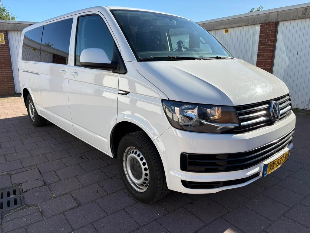 VW TRANSPORTER T6 2.0 TDI 2016 DUBBELCABINE LANG AIRCO MARGE, Auto's, 15 km/l, 4 cilinders, Volkswagen, Origineel Nederlands