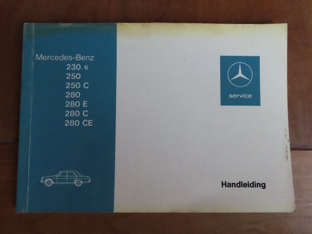 Instructieboek Mercedes 200-serie W114 6-cilinders /8 1973, Ophalen of Verzenden
