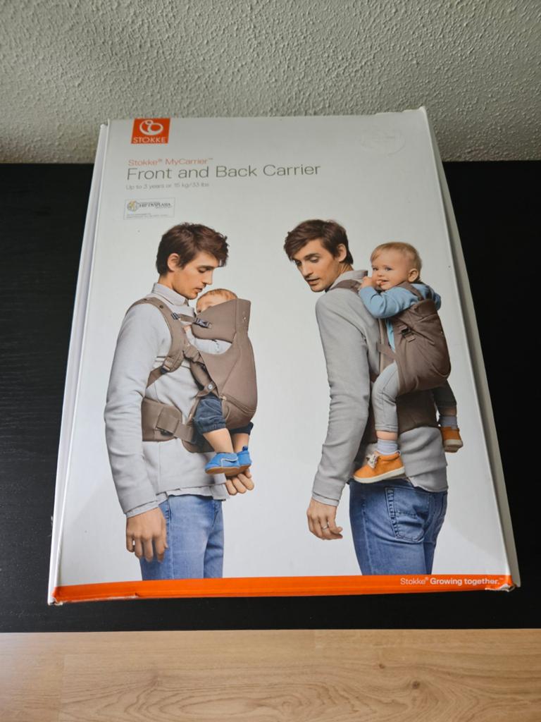 Stokke draagzak, Kinderen en Baby's, Babydragers en Draagdoeken, Buik of Rug, Zo goed als nieuw, Draagzak, Ophalen