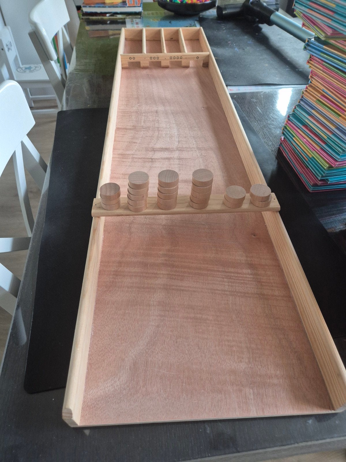 Mini Joelbak Sjoelbak - 28x120 cm, Ophalen