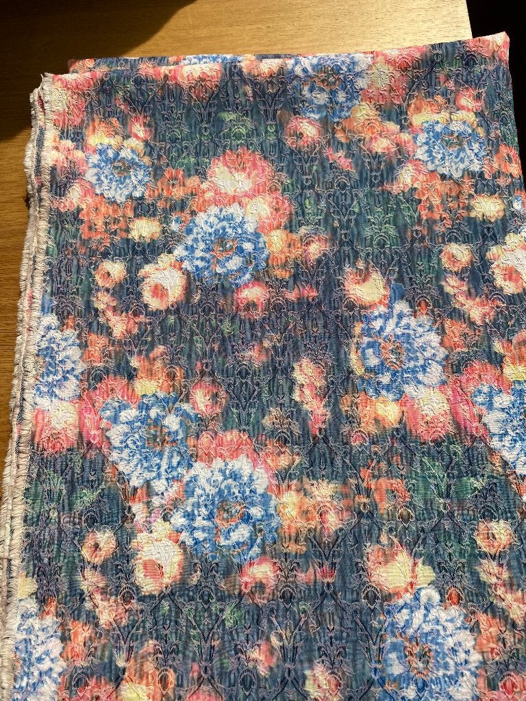Katoenen jacquard rekbaar. 200x140, Overige kleuren, 120 cm of meer, Ophalen of Verzenden, Katoen