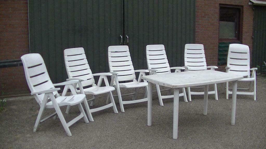 🌈Tuinstoelen / tuinstoel / tuintafel / tuin-meubelen 🌈, Ophalen, Gebruikt, Kunststof