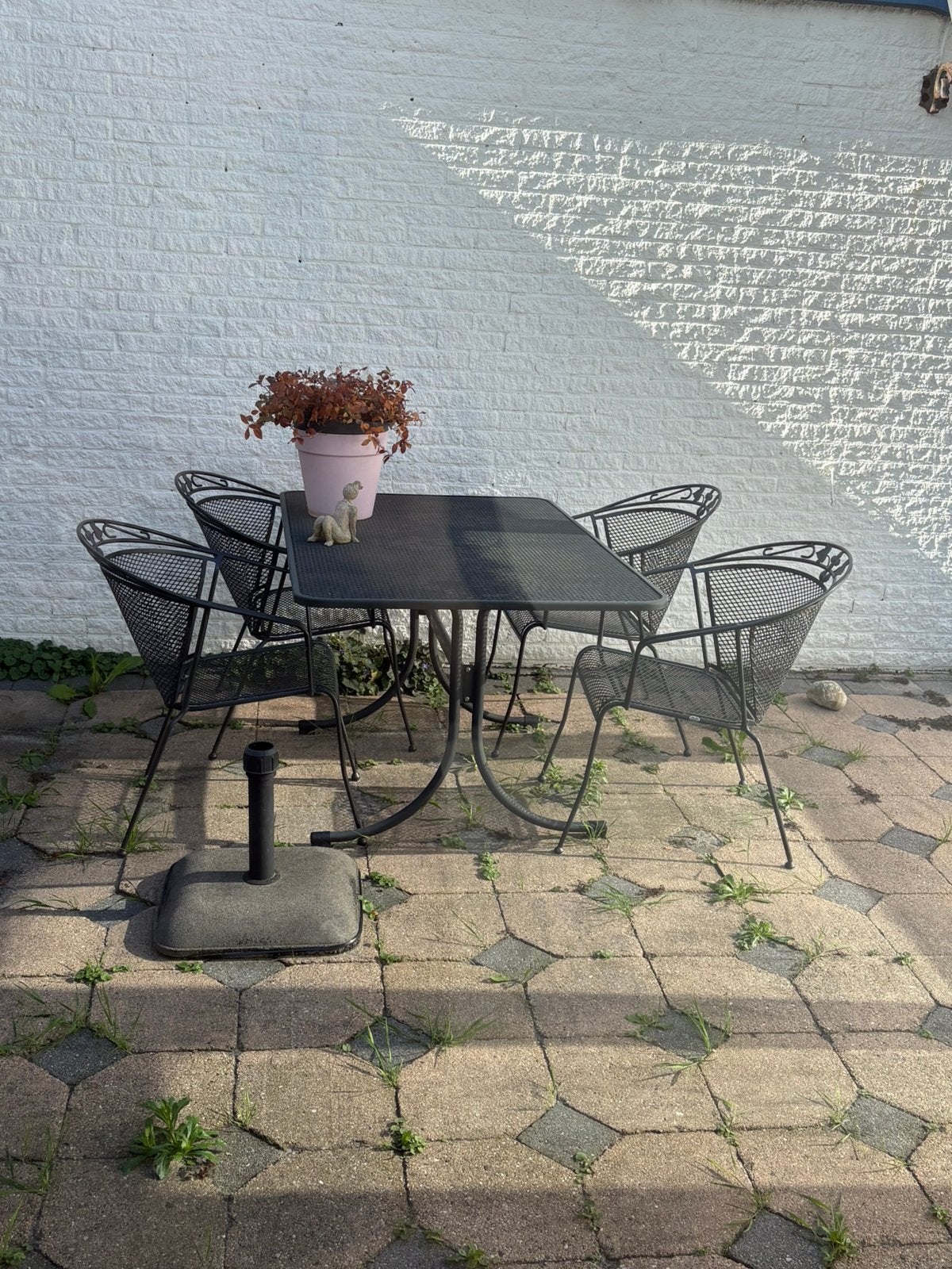 Tuinset metaal, Ophalen, Zo goed als nieuw, Overige materialen
