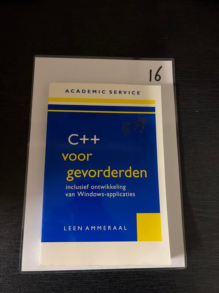 C++ voor gevorderden - Leen Ammeraal, Ophalen of Verzenden, Zo goed als nieuw, Programmeertaal of Theorie