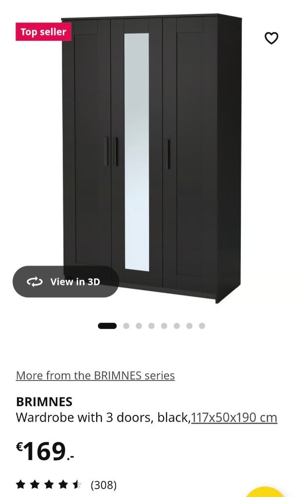 Wardrobe for pick up in delft, Huis en Inrichting, Kasten | Kledingkasten, Ophalen, Met deur(en), 100 tot 150 cm, Zo goed als nieuw