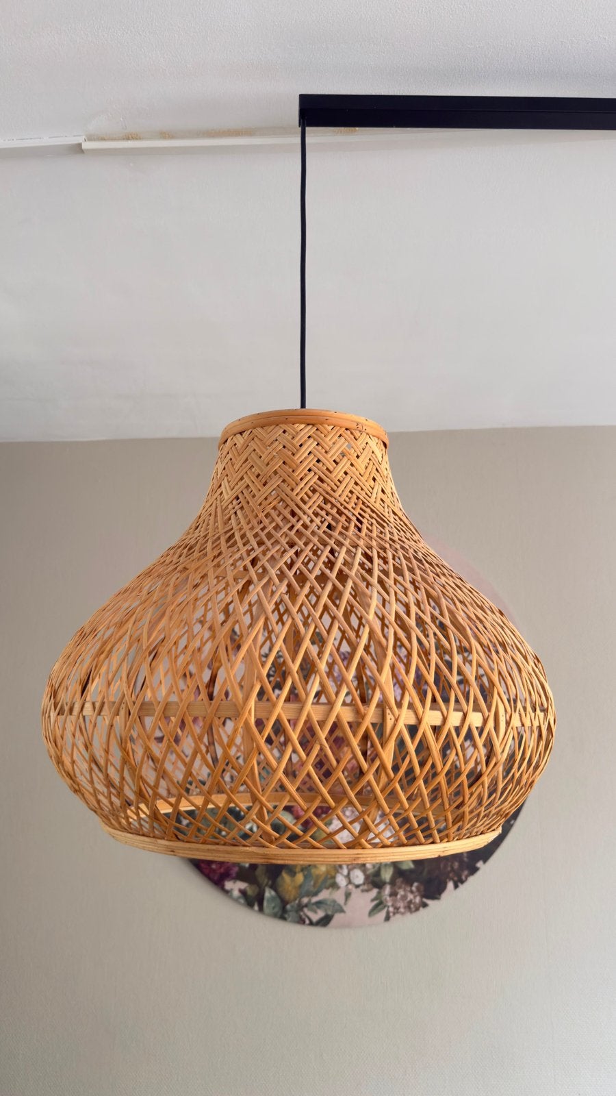 Rotan lampenkap voor normale fitting, Bruin, Natuurlijk materiaal, Zo goed als nieuw, Overige vormen