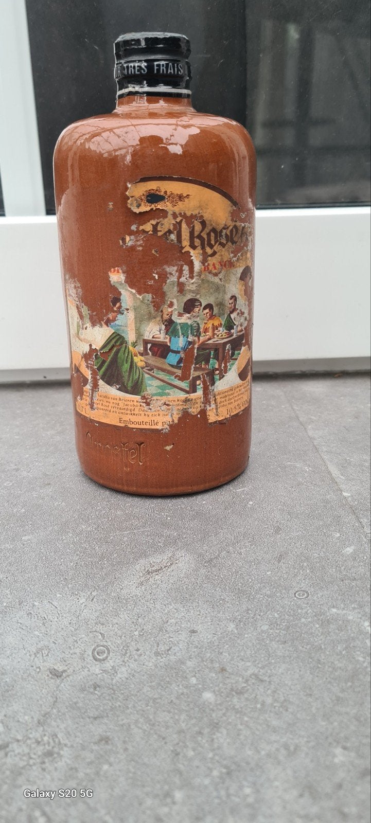 Vintage 'El Rose' Amstel Bierfles - Zeldzaam verzamelobject, Ophalen of Verzenden