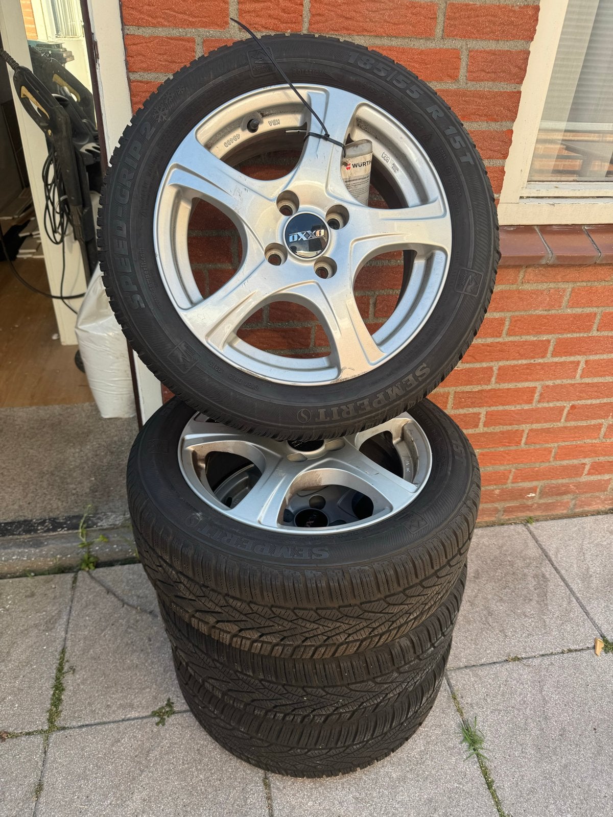 Winterbanden op velg 185/55 R15 (UP,Mii,Citigo), Auto-onderdelen, Banden en Velgen, Ophalen, Gebruikt, 15 inch, Banden en Velgen