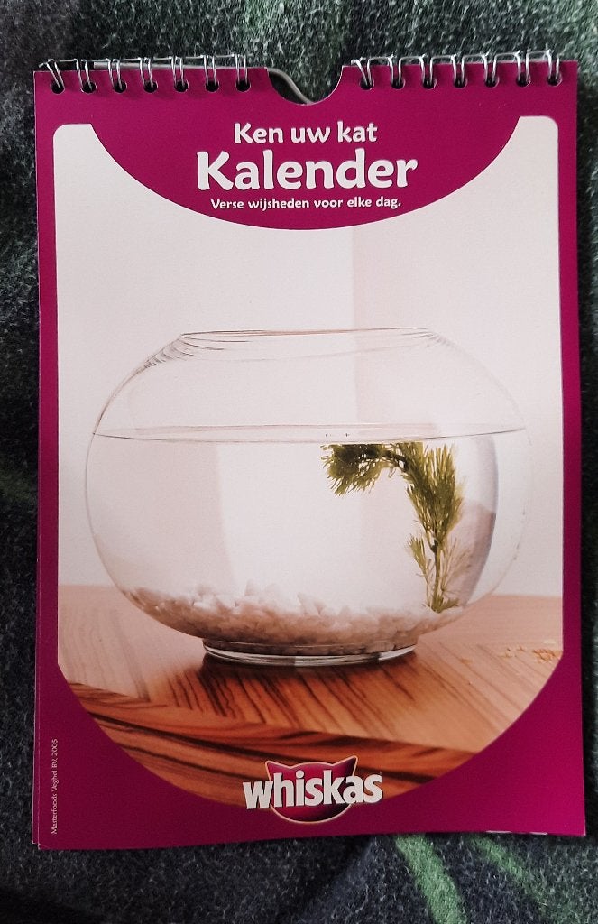 ken uw kat kalender - whiskas - nieuw, Ophalen of Verzenden, Nieuw, Papier/karton