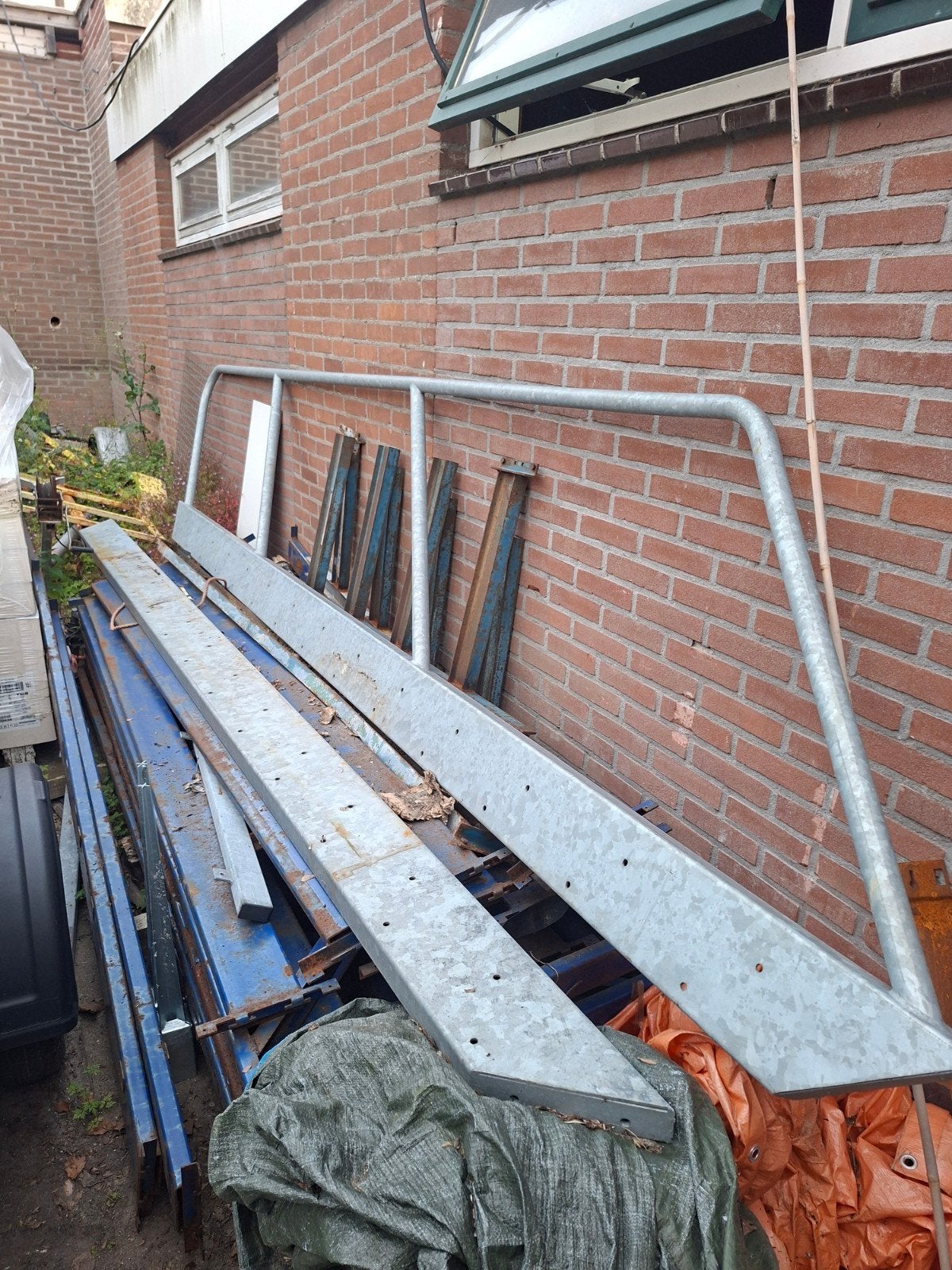 Stalen trap 3.00 mtr met leuning. Nieuw, Ophalen, Nieuw