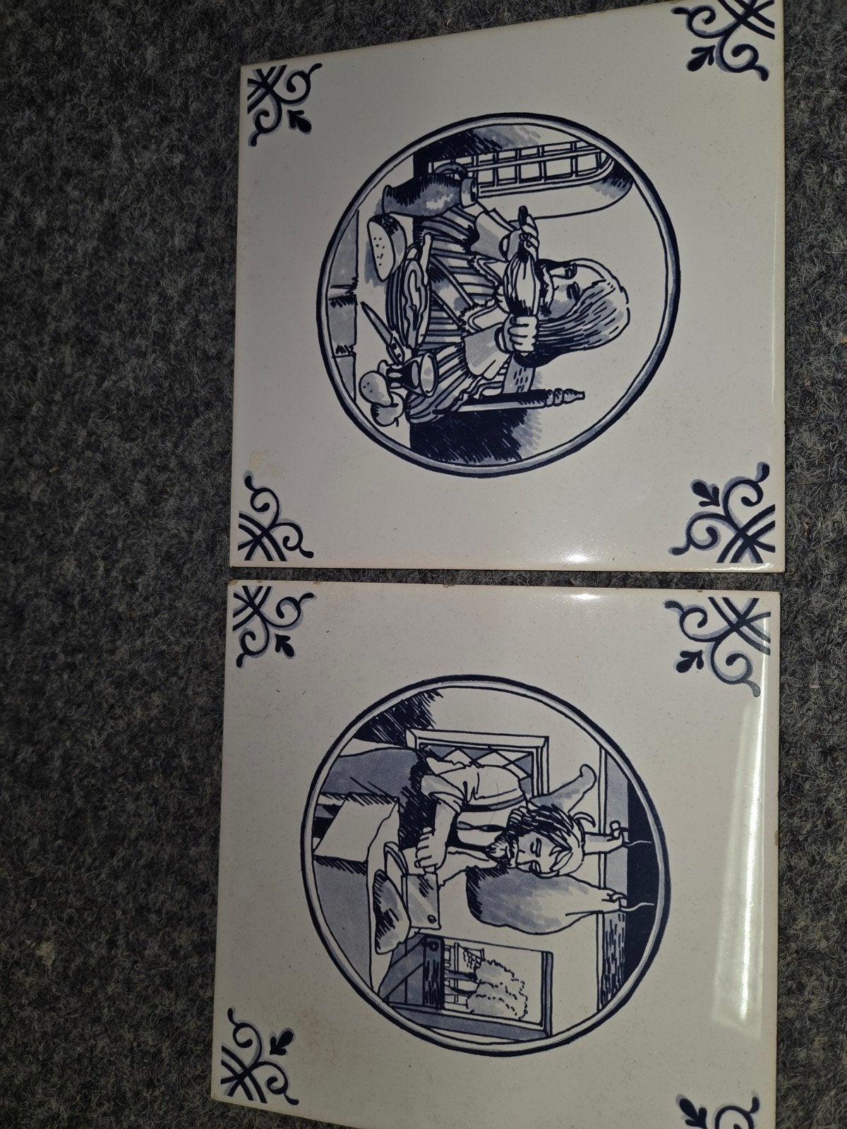 2 tegeltjes Mosa, Ophalen of Verzenden