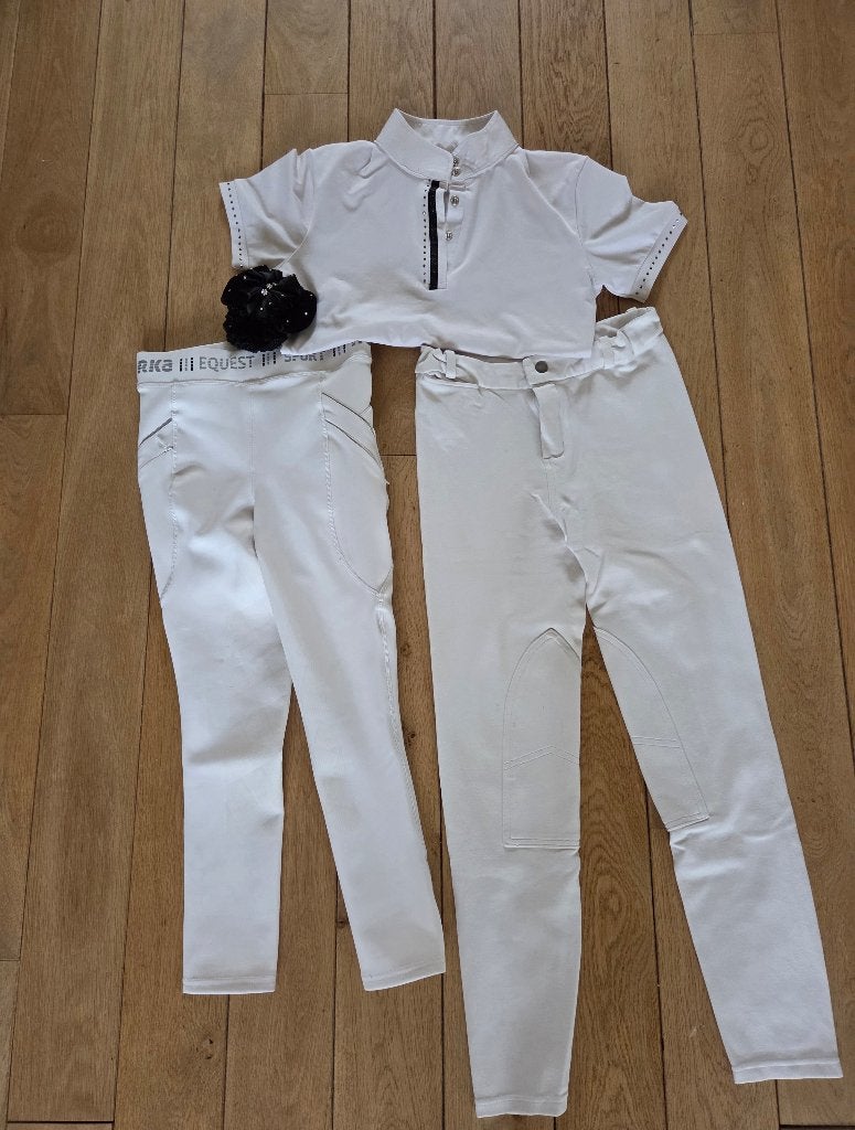 Paardrijkleding kind, Gebruikt, Sierdetails, Kinderen, Dressuur