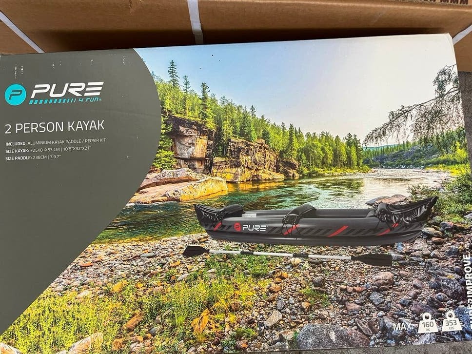 Pure4Fun Xplorer Opblaasbare Kajak - 2 Personen, Watersport en Boten, Ophalen, Opblaasbaar, Zo goed als nieuw, 2-persoons