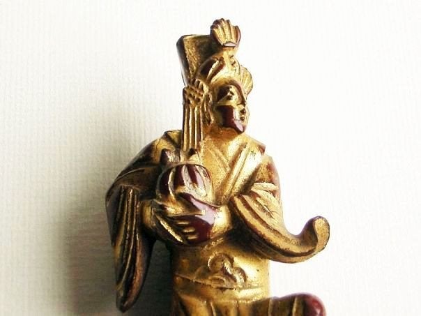 Antiek Chinees beeldje - operazanger - (#4172), Antiek en Kunst, Ophalen of Verzenden