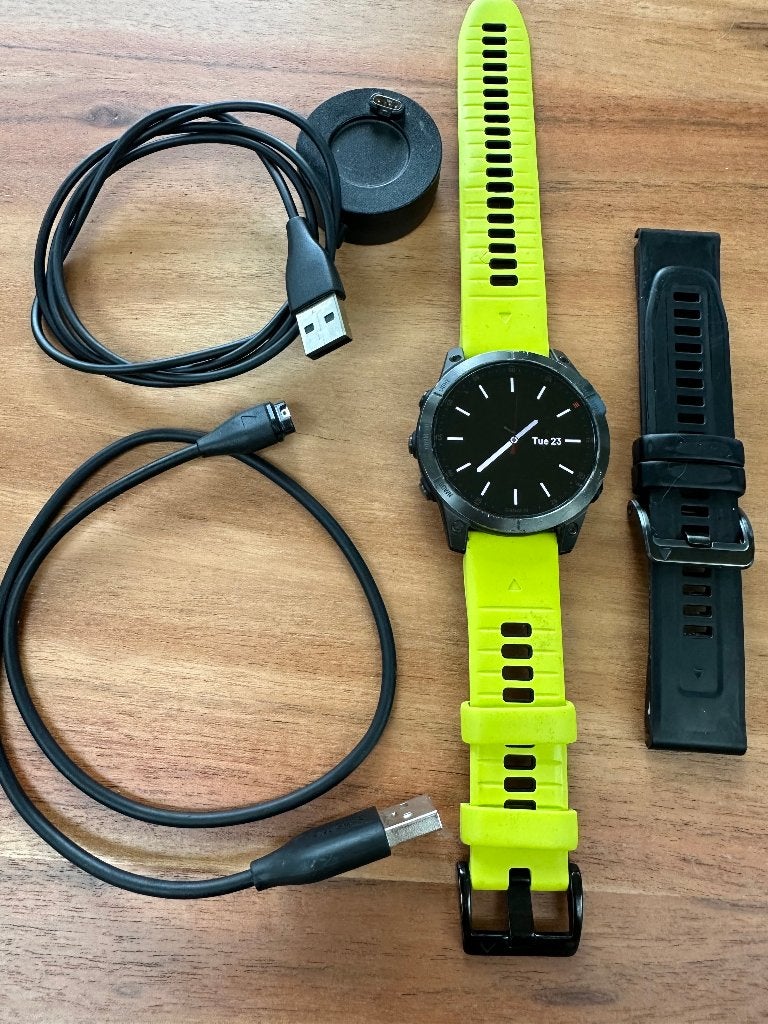 Garmin Epix Gen 2 Sapphire 47mm titanium AMOLED sporthorloge, Gebruikt, Zwart, Garmin, Ophalen of Verzenden