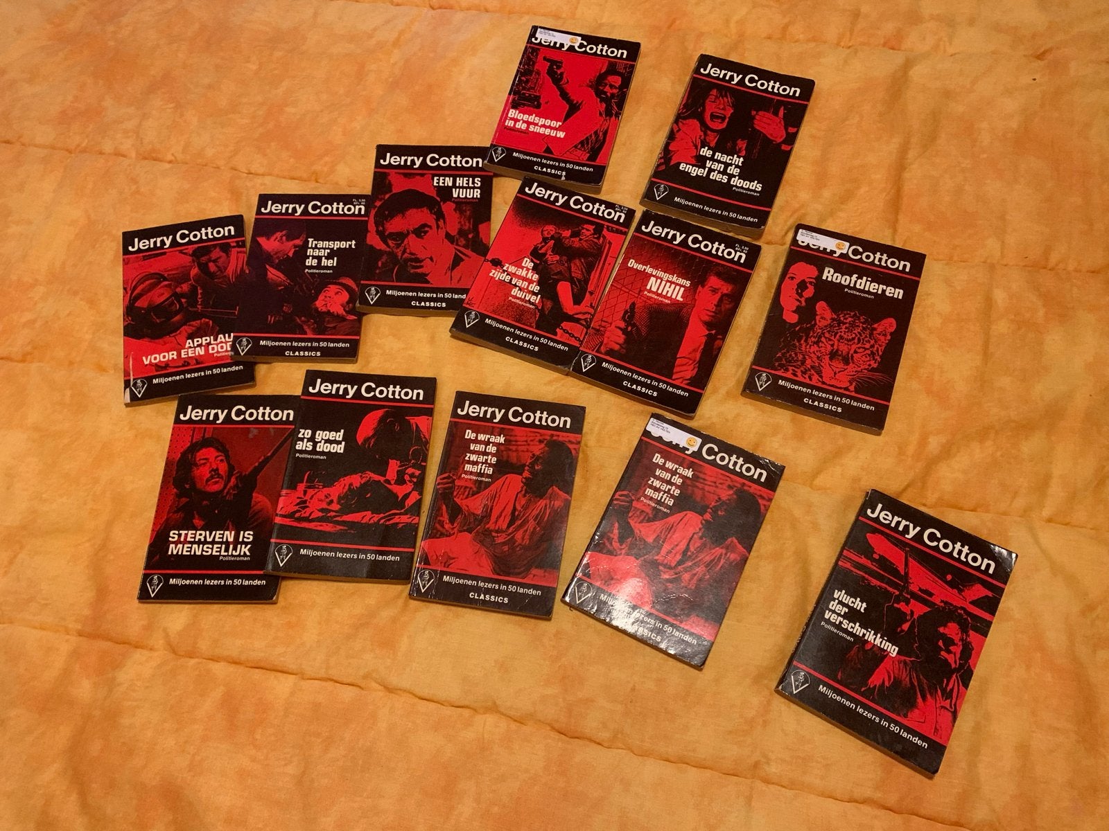 Jerry Cotton boeken - 13 delige set, Ophalen of Verzenden, Gelezen