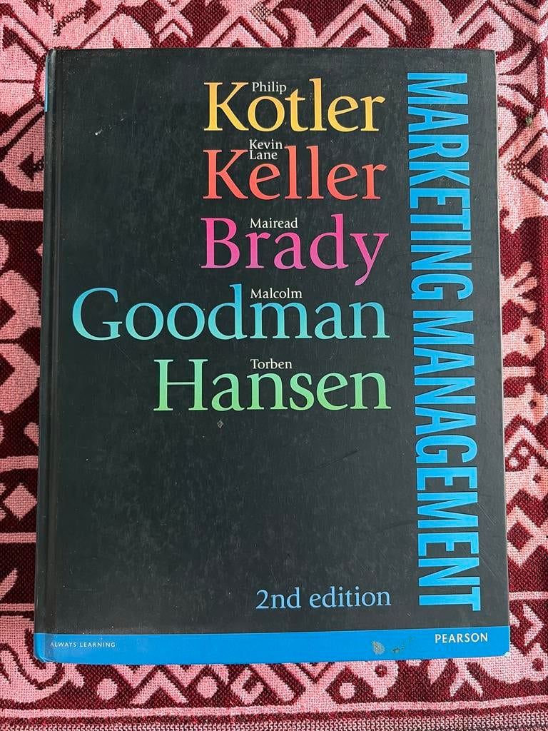 Marketing Management - Kotler, Keller, Brady, Goodman, Hanse, Boeken, Ophalen of Verzenden, Zo goed als nieuw, Economie en Marketing